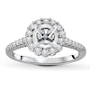 Thumbnail Image 1 of Previously Owned Diamond Engagement Ring Setting 1/2 ct tw Round 14K White Gold