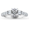 Thumbnail Image 1 of Previously Owned Vera Wang WISH Diamond Ring Setting 7/8 ct tw Baguette/Round 14K White Gold