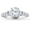 Thumbnail Image 3 of Previously Owned Vera Wang WISH Diamond Ring Setting 7/8 ct tw Baguette/Round 14K White Gold