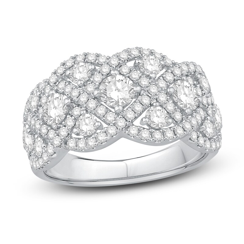 Main Image 1 of Previously Owned Diamond Ring 2 ct tw Round 14K White Gold