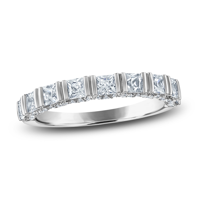 Main Image 1 of Previously Owned Diamond Anniversary Band 1 ct tw Princess/Round 14K White Gold