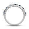 Thumbnail Image 2 of Previously Owned Montana Blue Natural Sapphire Ring 1/3 ct tw Diamonds 10K White Gold