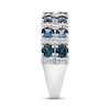 Thumbnail Image 3 of Previously Owned Montana Blue Natural Sapphire Ring 1/3 ct tw Diamonds 10K White Gold