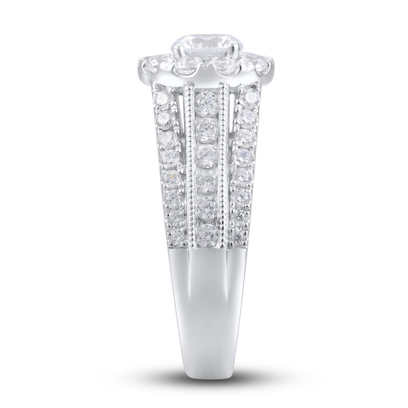 Main Image 2 of Previously Owned Diamond Engagement Ring 2-1/4 ct tw Round 14K White Gold
