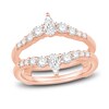 Thumbnail Image 1 of Previously Owned Diamond Enhancer Ring 7/8 ct tw Round/Pear 14K Rose Gold