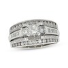 Thumbnail Image 1 of Previously Owned Diamond Soldered Bridal Set 1-3/8 ct tw Princess/Round 14K White Gold