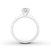 Thumbnail Image 2 of Previously Owned Diamond Engagement Ring Setting 3/8 ct tw Round Platinum