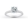 Thumbnail Image 3 of Previously Owned Diamond Engagement Ring Setting 3/8 ct tw Round Platinum