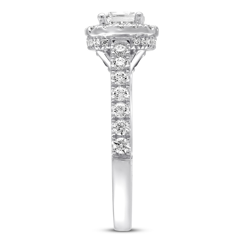 Main Image 2 of Previously Owned Vera Wang WISH Engagement Ring 1-1/2 ct tw Diamonds 14K Gold