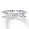 Thumbnail Image 0 of Previously Owned Diamond Enhancer Ring 1/2 ct tw Round-cut 14K White Gold