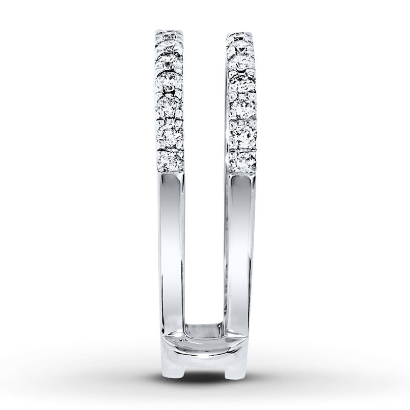 Main Image 3 of Previously Owned Diamond Enhancer Ring 1/2 ct tw Round-cut 14K White Gold