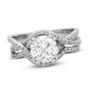 Thumbnail Image 1 of Previously Owned Diamond Bridal Set 1-1/5 ct tw Round 14K White Gold