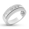 Thumbnail Image 4 of Previously Owned Diamond Anniversary Band 5/8 ct tw Baguette/Round 14K White Gold