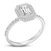 Thumbnail Image 4 of Previously Owned Diamond Engagement Ring 3/4 ct tw Emerald-cut 14K White Gold
