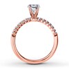 Thumbnail Image 2 of Previously Owned Diamond Engagement Ring Setting 1/6 ct tw Round 14K Rose Gold