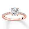 Thumbnail Image 3 of Previously Owned Diamond Engagement Ring Setting 1/6 ct tw Round 14K Rose Gold