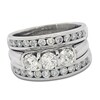 Thumbnail Image 1 of Previously Owned Diamond Bridal Set 2 ct tw Round 14K White Gold