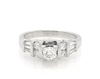 Thumbnail Image 1 of Previously Owned Princess, Round and Baguette-Cut Diamond Ring 1 ct tw Platinum