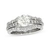 Thumbnail Image 1 of Previously Owned Diamond Soldered Bridal Set 1-3/4 ct tw Round 14K White Gold