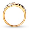 Thumbnail Image 2 of Previously Owned Men's Diamond Band 1/4 ct tw Round-cut 10K Two-Tone Gold