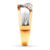 Thumbnail Image 3 of Previously Owned Men's Diamond Band 1/4 ct tw Round-cut 10K Two-Tone Gold