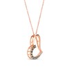 Thumbnail Image 2 of Previously Owned Le Vian Chocolate Ombre Necklace 1/2 ct tw Diamonds 14K Strawberry Gold