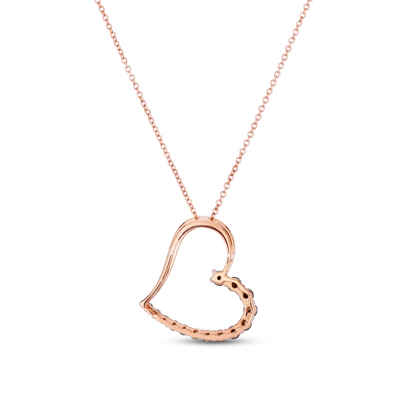 Main Image 3 of Previously Owned Le Vian Chocolate Ombre Necklace 1/2 ct tw Diamonds 14K Strawberry Gold