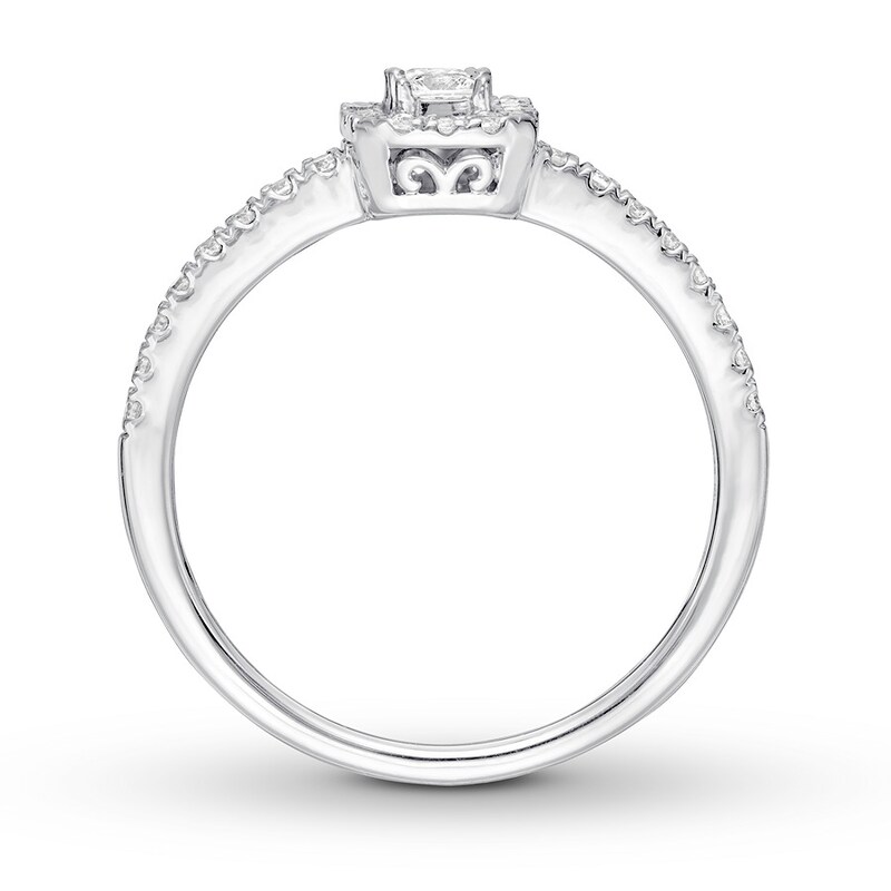 Main Image 2 of Previously Owned Ever Us Diamond Ring 3/8 ct tw 10K White Gold