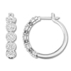 Thumbnail Image 2 of Previously Owned Diamond Hoop Earrings 2 Carats tw Round 14K White Gold