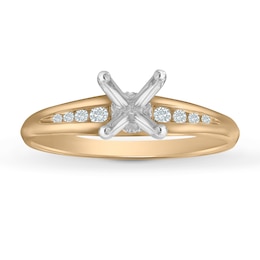 Previously Owned Diamond Ring Setting 1/8 ct tw Round 14K Yellow Gold