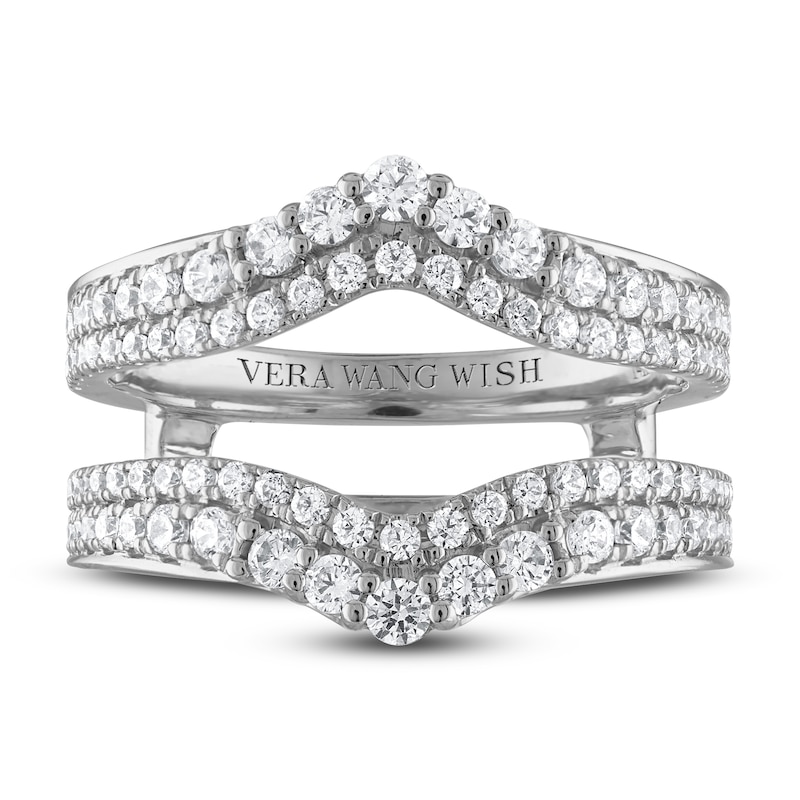 Main Image 3 of Previously Owned Vera Wang WISH Diamond Enhancer Ring 1 ct tw Round 14K White Gold