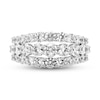 Thumbnail Image 3 of Previously Owned Diamond 3-Row Ring 2-1/2 ct tw Round 18K White Gold