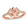 Thumbnail Image 1 of Previously Owned Le Vian Natural Morganite Ring 1/3 ct tw Diamonds 14K Rose Gold