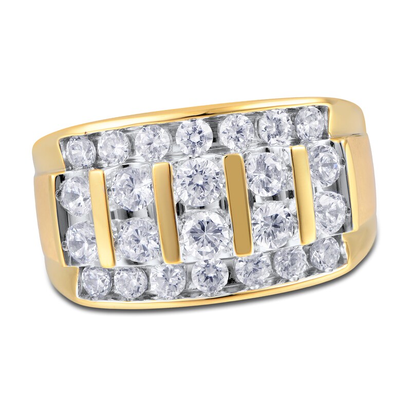 Main Image 1 of Previously Owned Men's Diamond Ring 2 ct tw Round 14K Yellow Gold
