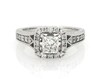 Thumbnail Image 1 of Previously Owned Princess & Round-Cut Diamond Engagement Ring 1-1/5 ct tw 14K White Gold