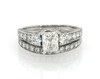Thumbnail Image 1 of Previously Owned Radiant & Round-Cut Diamond Bridal Set 2 ct tw 14K White Gold