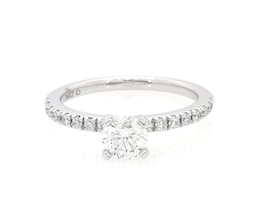 Previously Owned Round-Cut Diamond Engagement Ring 7/8 ct tw 14K White Gold Size 6.75