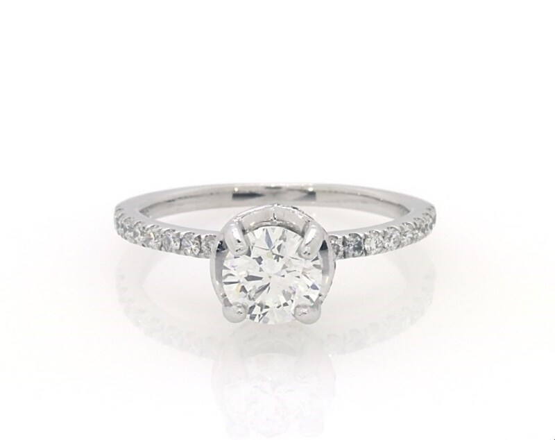 Main Image 1 of Previously Owned Diamond Engagement Ring 1 ct tw 14K White Gold