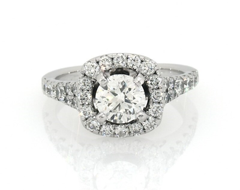 Main Image 1 of Previously Owned Diamond Engagement Ring 1-3/4 ct tw 14K White Gold
