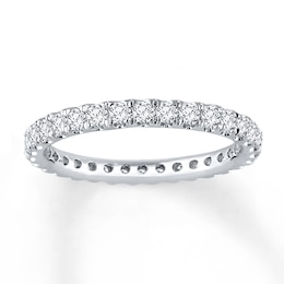 Previously Owned Diamond Eternity Band 1 ct tw Round-cut 14K White Gold