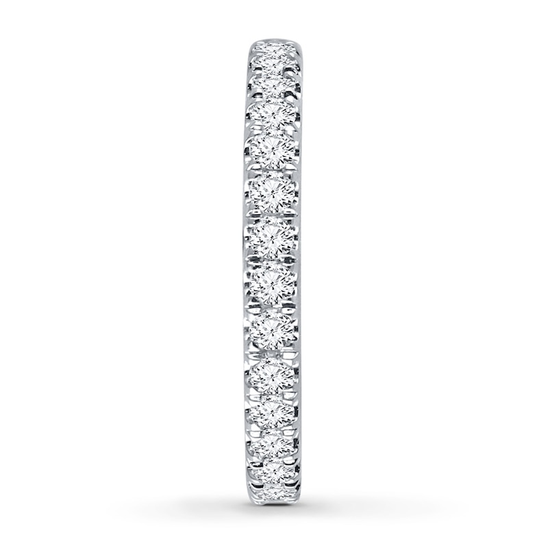 Main Image 3 of Previously Owned Diamond Eternity Band 1 ct tw Round-cut 14K White Gold
