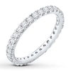 Thumbnail Image 4 of Previously Owned Diamond Eternity Band 1 ct tw Round-cut 14K White Gold