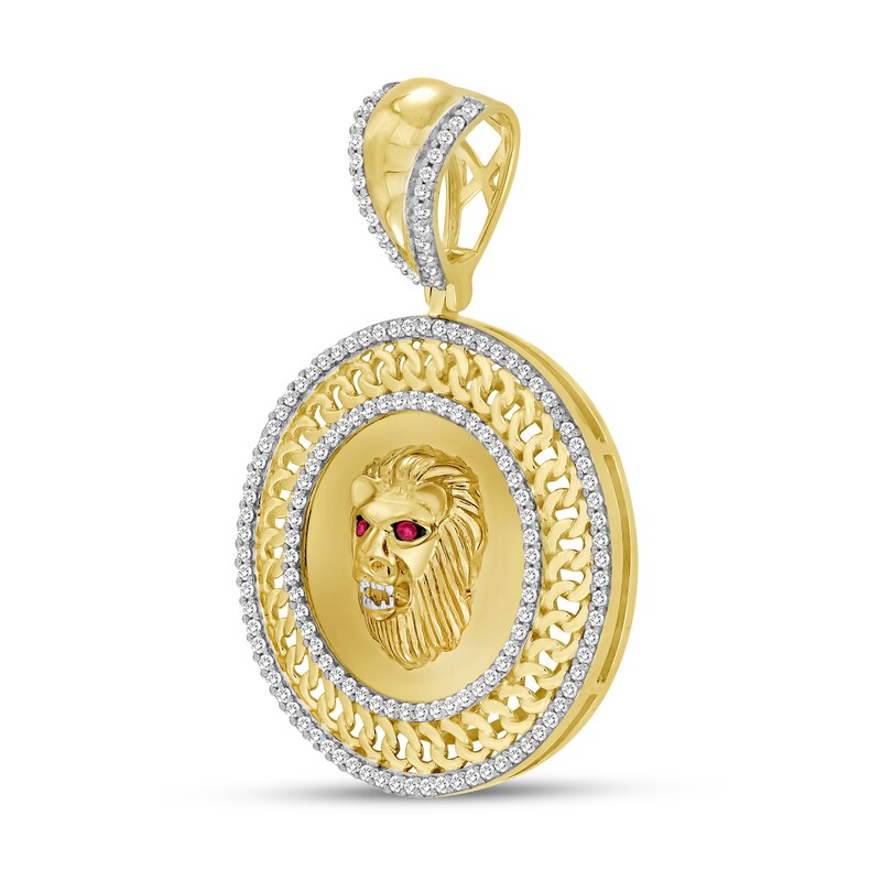 Main Image 2 of Previously Owned Men's Diamond Charm 1/2 ct tw Round 10K Yellow Gold