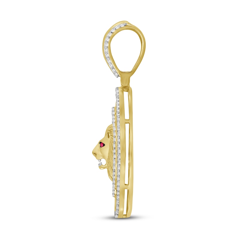 Main Image 3 of Previously Owned Men's Diamond Charm 1/2 ct tw Round 10K Yellow Gold