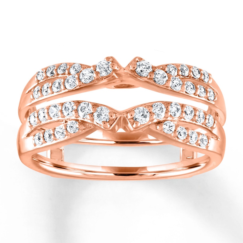Main Image 1 of Previously Owned Diamond Enhancer Ring 1/2 ct tw Round-cut 14K Rose Gold