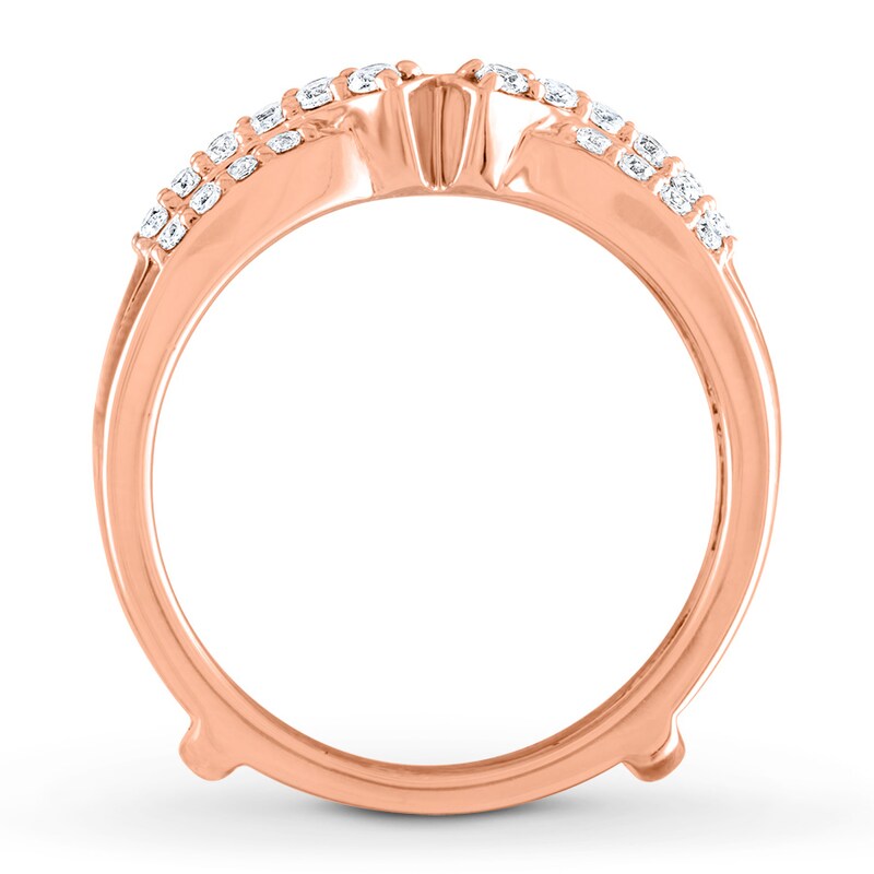 Main Image 2 of Previously Owned Diamond Enhancer Ring 1/2 ct tw Round-cut 14K Rose Gold