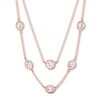 Thumbnail Image 1 of Previously Owned Diamond Necklace 3/8 ct tw Round/Marquise 10K Rose Gold