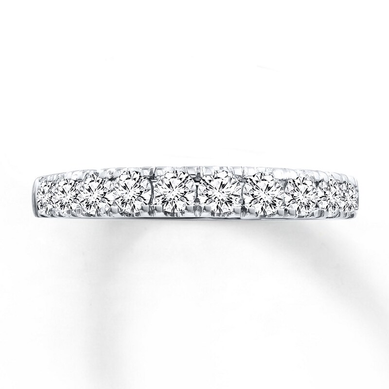 Main Image 4 of Previously Owned Ever Us Diamond Band 1 ct tw Round-cut 14K White Gold