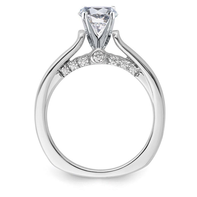 Main Image 2 of Previously Owned Diamond Bridal Setting 1/5 ct tw Round 18K White Gold