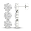 Thumbnail Image 2 of Previously Owned Lab-Grown Diamond Earrings 3 ct tw Round 14K White Gold